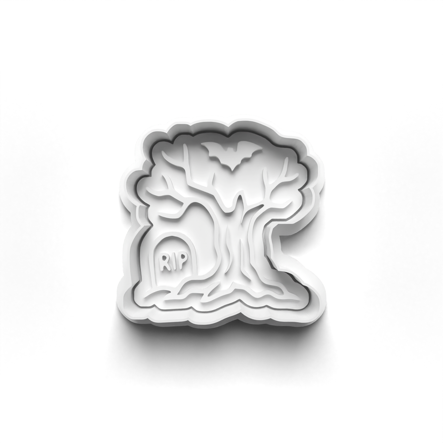 Halloween spooky trees - cookie cutters + stamp - 0943
