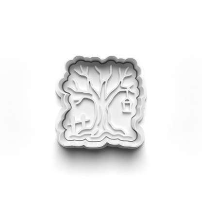 Halloween spooky trees - cookie cutters + stamp - 0943