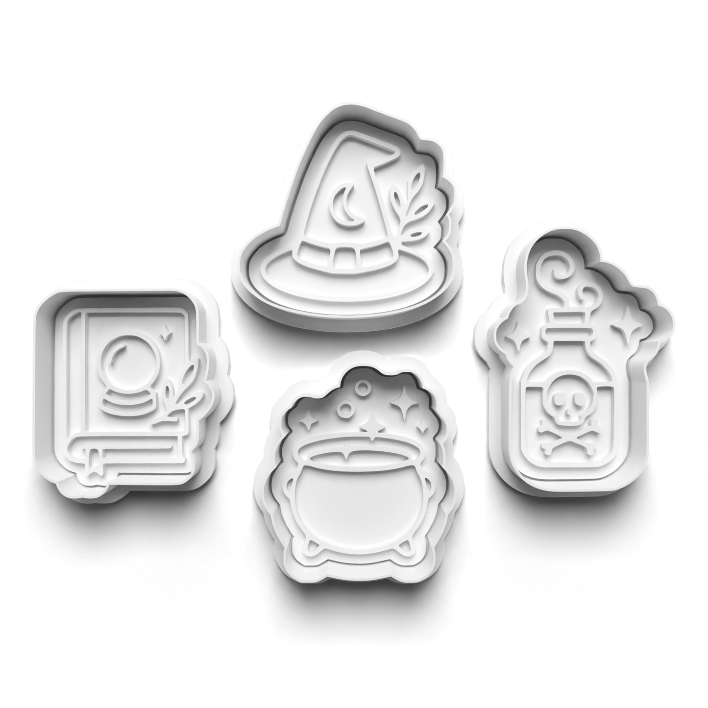 halloween witch kitchen - cookie cutters + stamp - 0944
