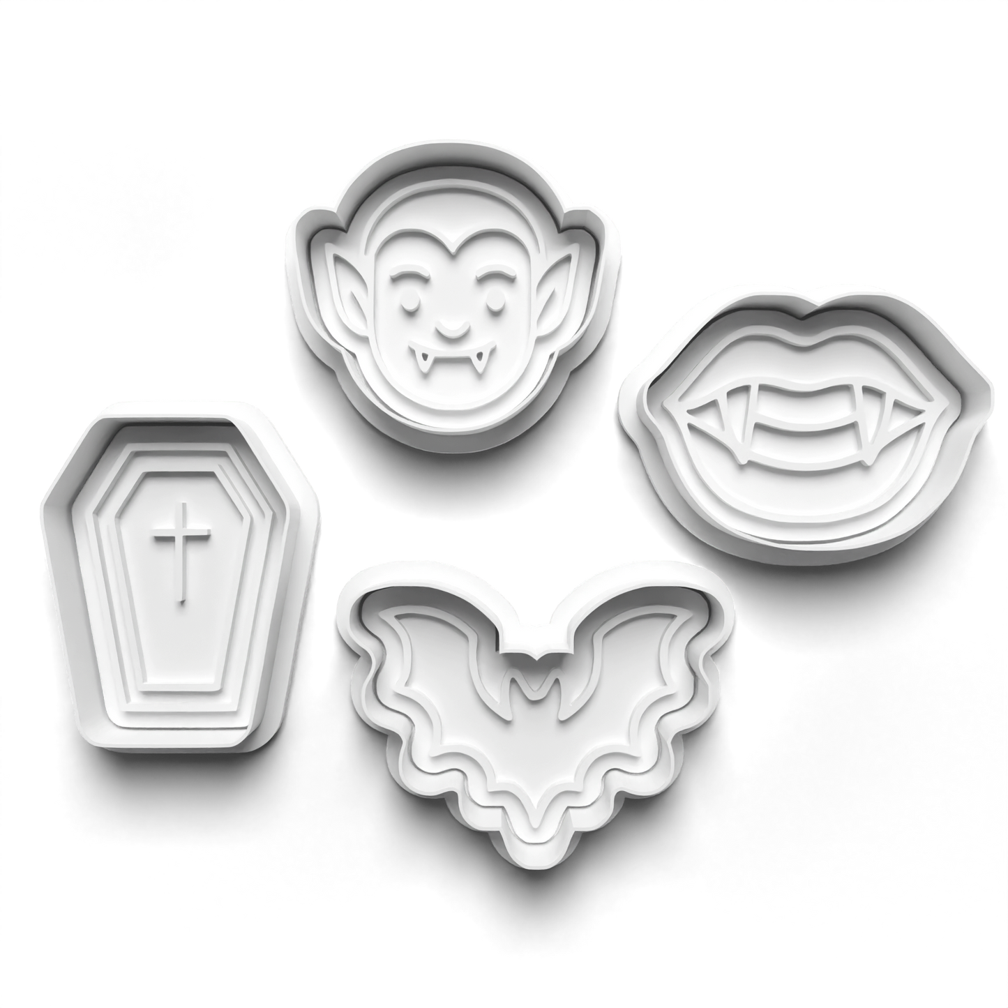 halloween vampire - cookie cutters + stamp - 0946