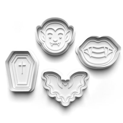 halloween vampire - cookie cutters + stamp - 0946