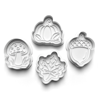 Autumn fall- cookie cutters and stamp - 0967