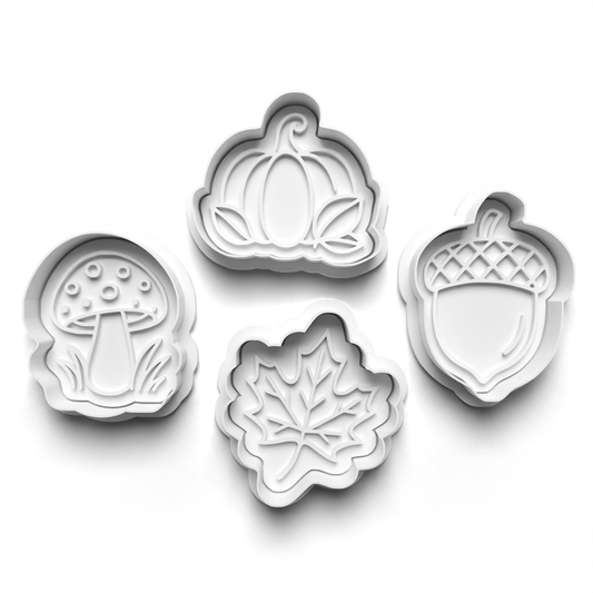 Autumn fall- cookie cutters and stamp - 0967