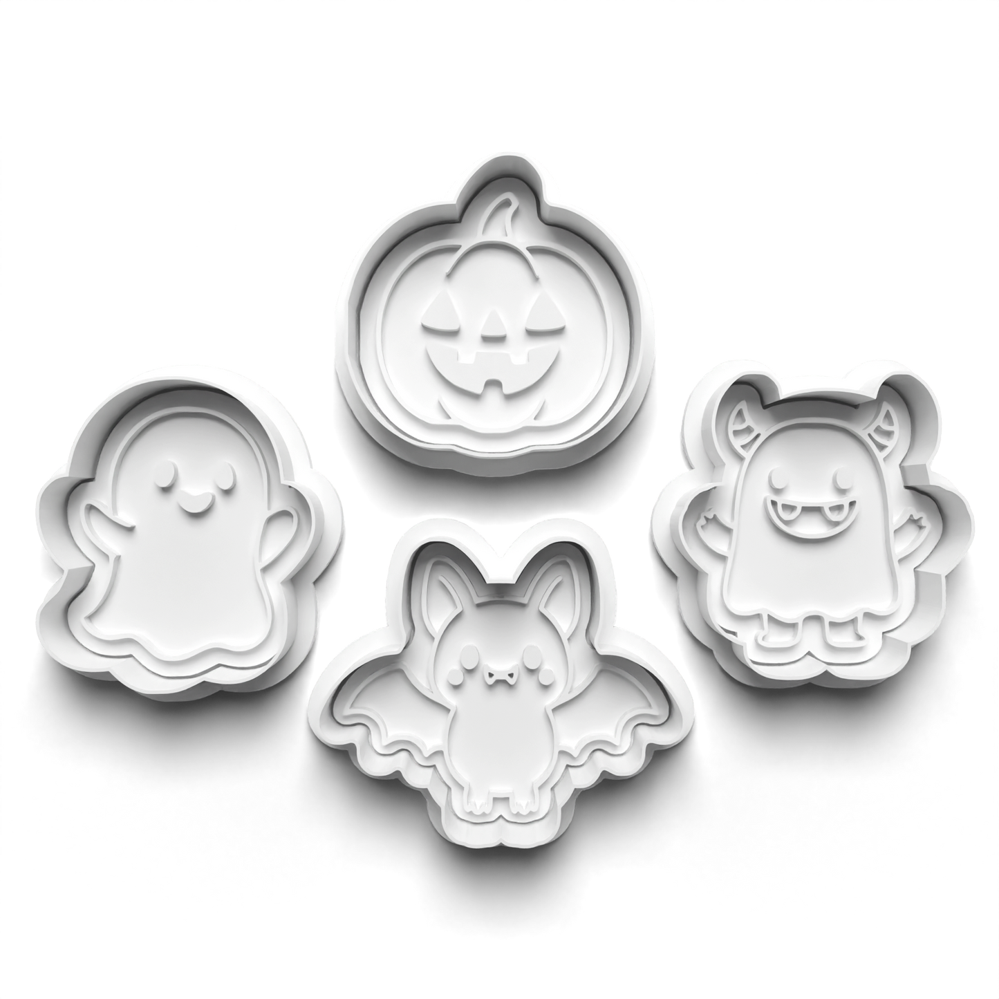 Halloween little monsters - cookie cutters + stamp - 0971