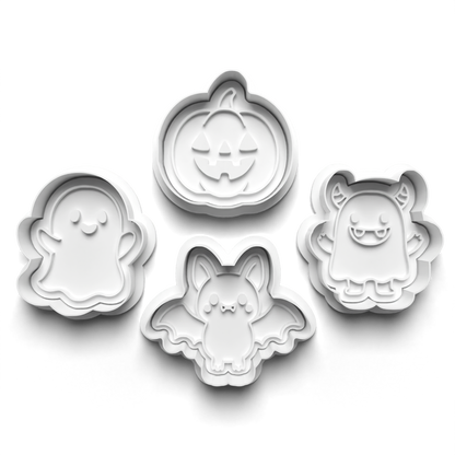 Halloween little monsters - cookie cutters + stamp - 0971
