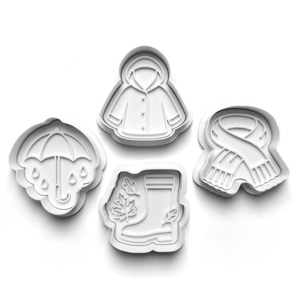 Halloween october fall - cookie cutters + stamp - 0975