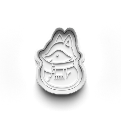sweet autumn fall animals - cookie cutters + stamp - 0976