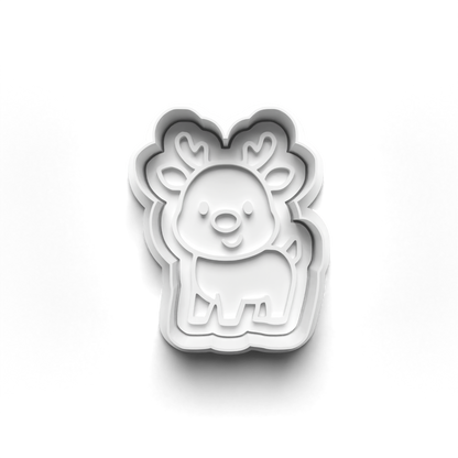 christmas Set cookie cutter and stamp - 0977