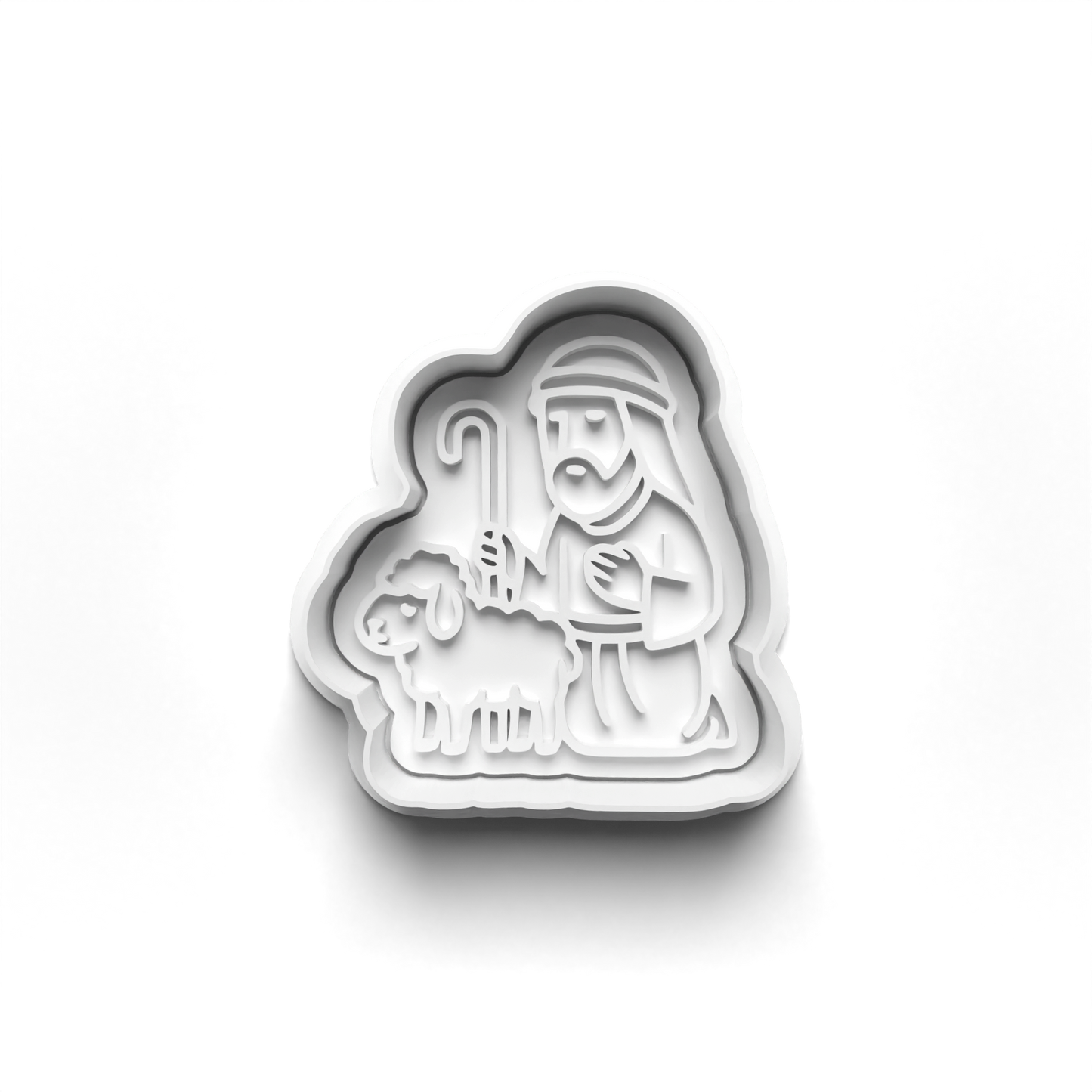 christmas nativity scene set cookie cutter and stamp - 0980
