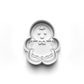 Gingerbread man Set cookie cutter and stamp Christmas - 0990