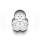Gingerbread man Set cookie cutter and stamp Christmas - 0990