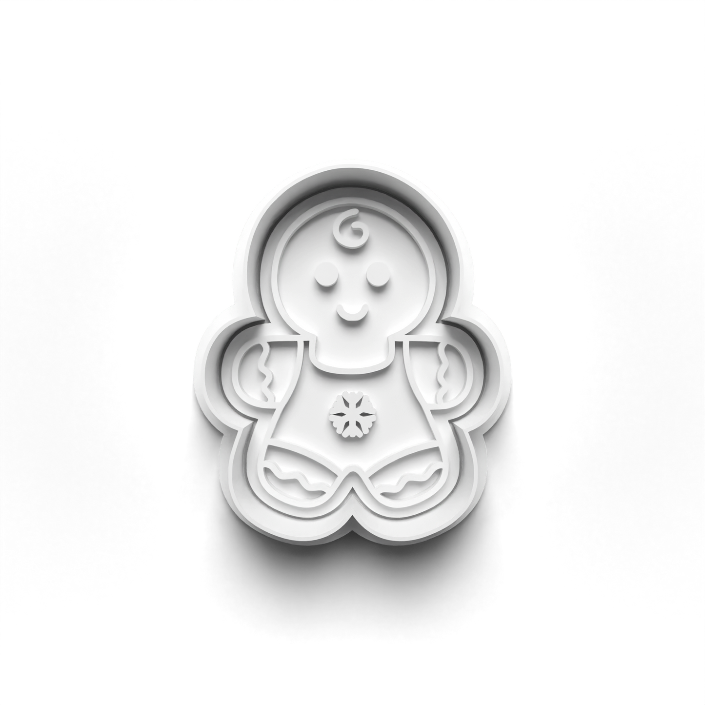 Gingerbread man Set cookie cutter and stamp Christmas - 0990