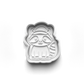 christmas winter animals Set cookie cutter and stamp - 0993