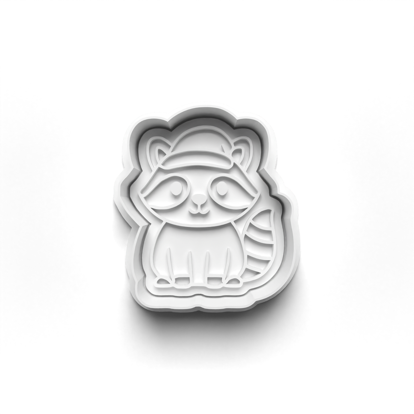 christmas winter animals Set cookie cutter and stamp - 0993