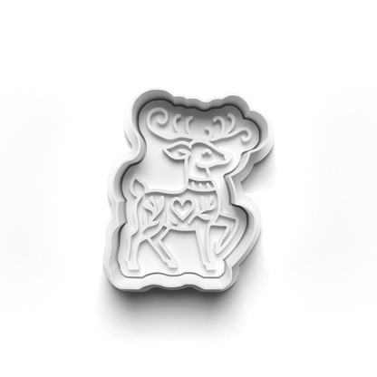 nordic christmas Set cookie cutter and stamp - 0994