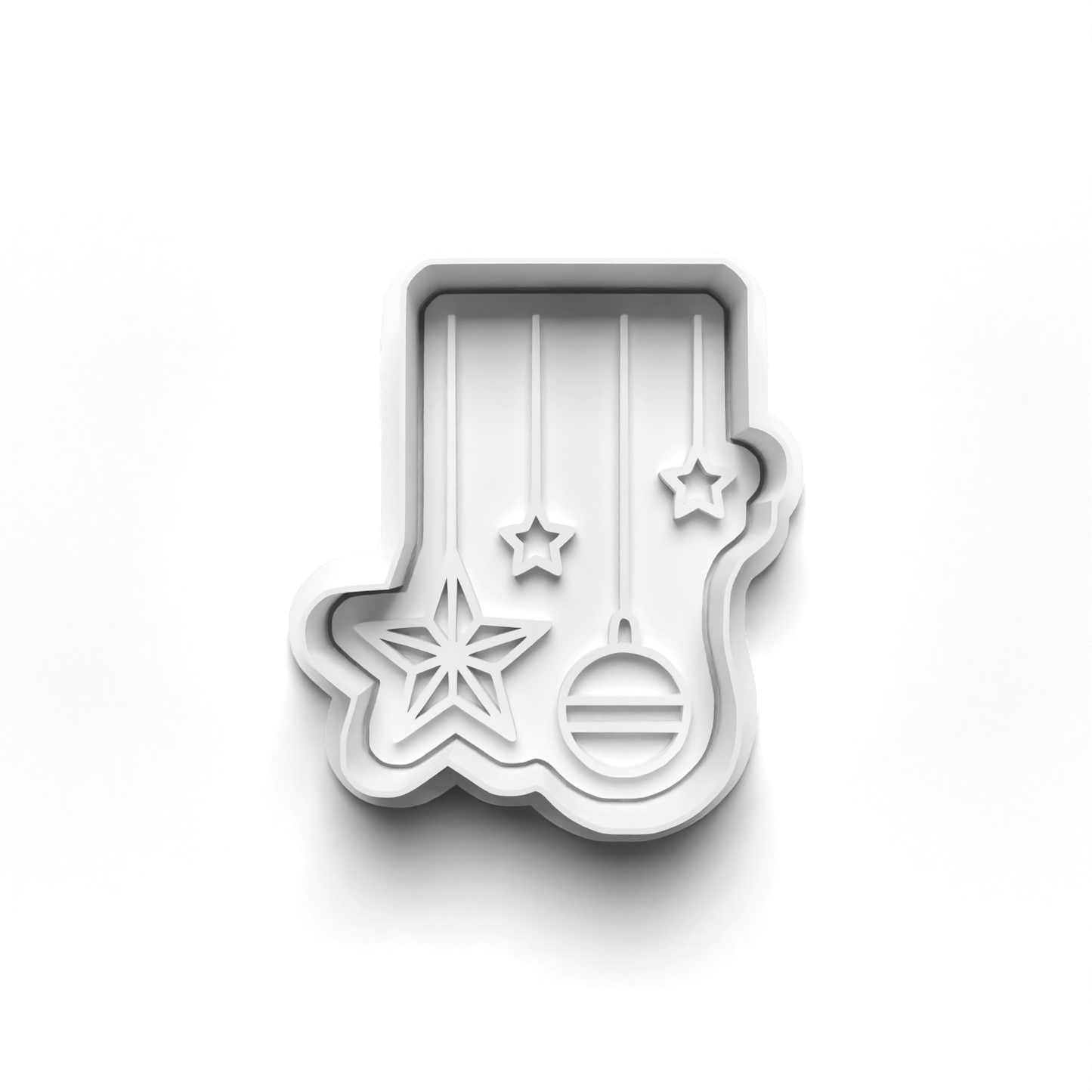 christmas hanging decoration Set cookie cutter and stamp - 0996