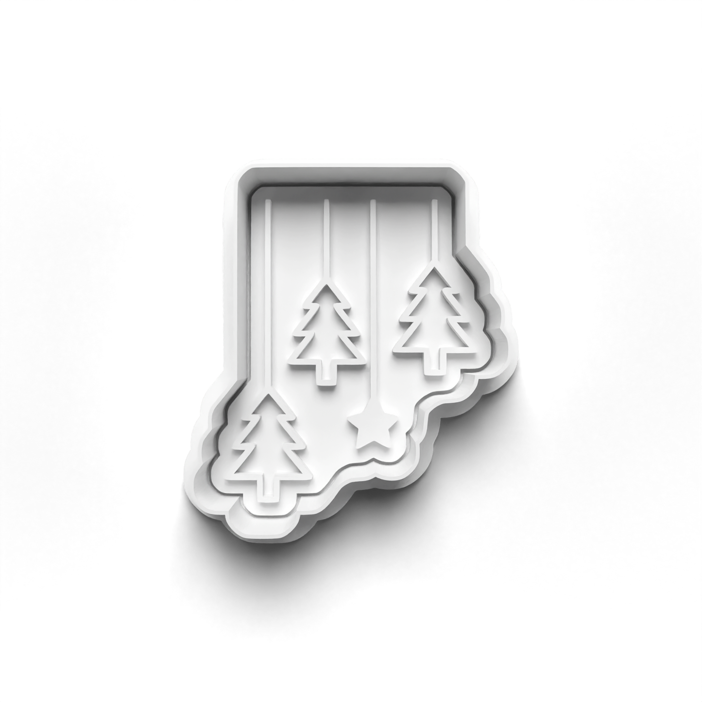 christmas hanging decoration Set cookie cutter and stamp - 0996