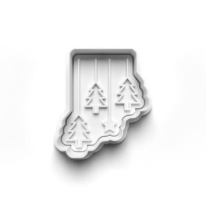 christmas hanging decoration Set cookie cutter and stamp - 0996