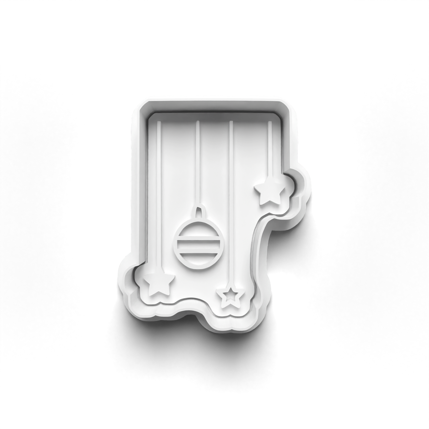 christmas hanging decoration Set cookie cutter and stamp - 0996