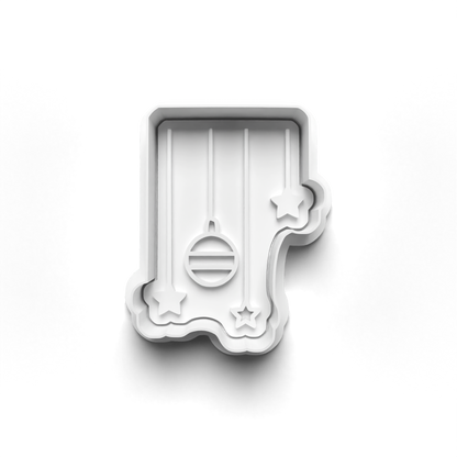 christmas hanging decoration Set cookie cutter and stamp - 0996