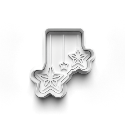 christmas hanging decoration Set cookie cutter and stamp - 0996