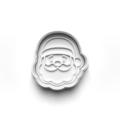 christmas santa Set cookie cutter and stamp - 0997