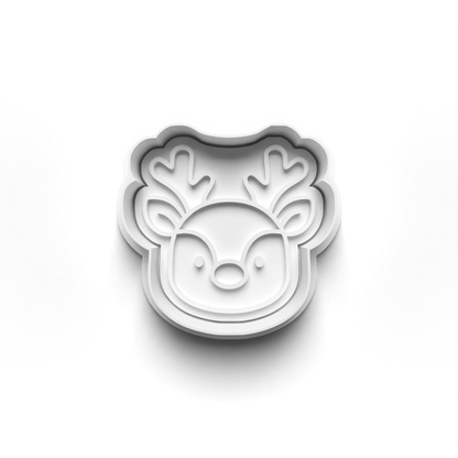 christmas santa Set cookie cutter and stamp - 0997