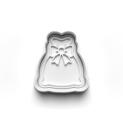christmas santa Set cookie cutter and stamp - 0997