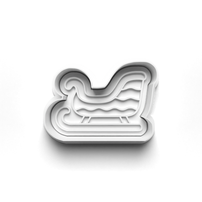 christmas santa Set cookie cutter and stamp - 0997