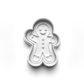 gingerbreadman family Set cookie cutter and stamp - 0998