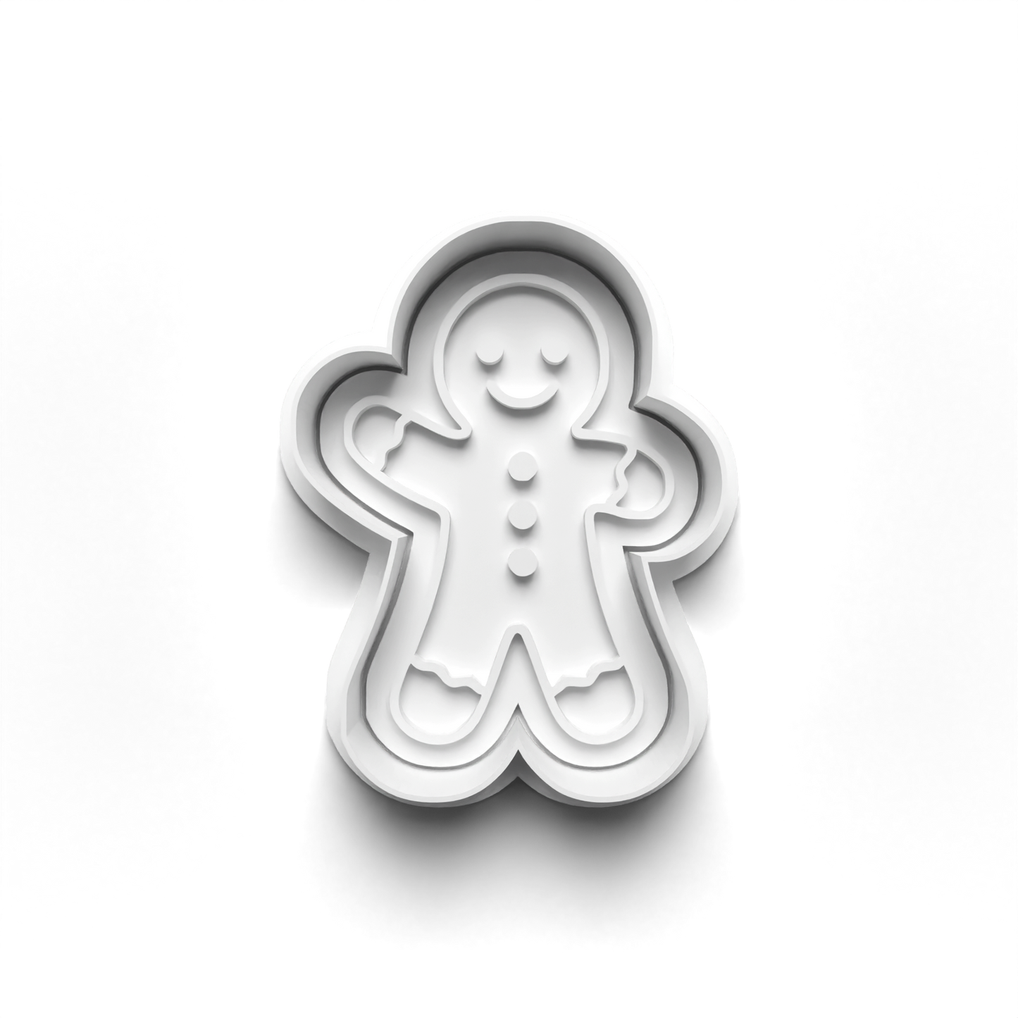 gingerbreadman family Set cookie cutter and stamp - 0998
