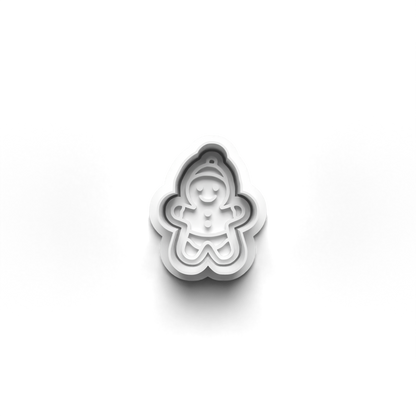 gingerbreadman family Set cookie cutter and stamp - 0998