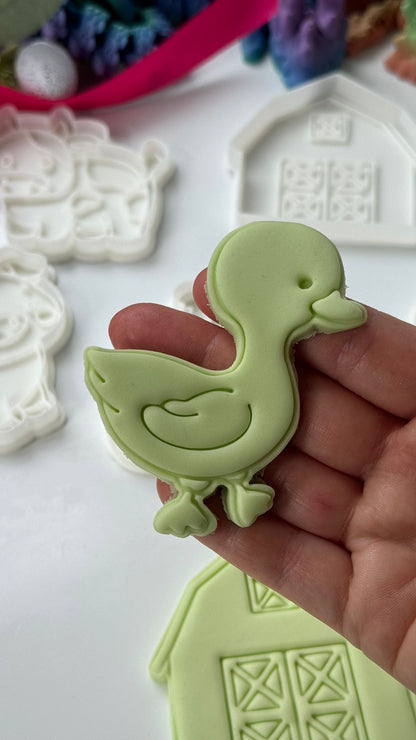 Farm Animal - duck - cutter + stamp