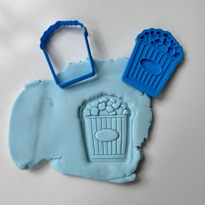 Pop corn - deboss 3D printed and cutter