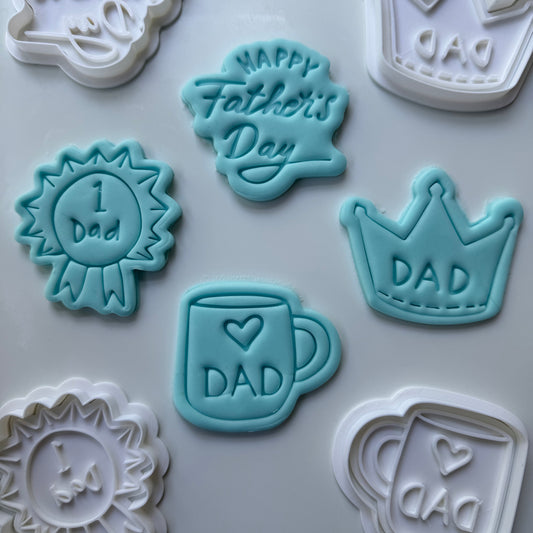 Father's Day set cookie cutter and stamp 0795
