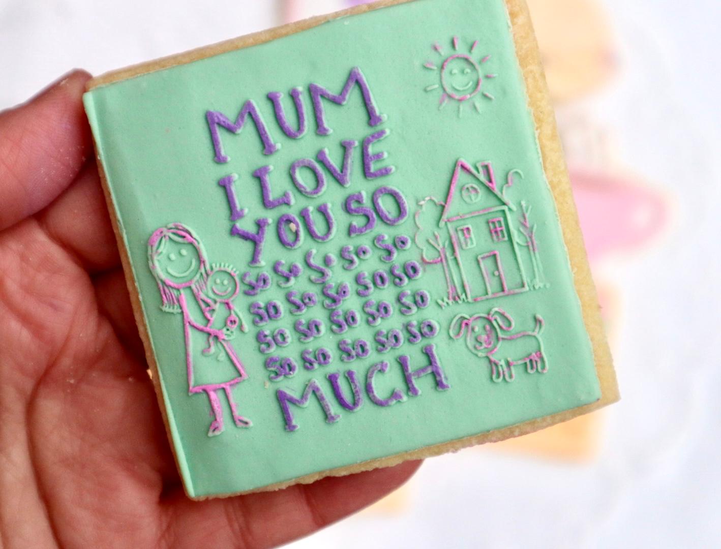 Mother’s Day - mum I love you so much - deboss