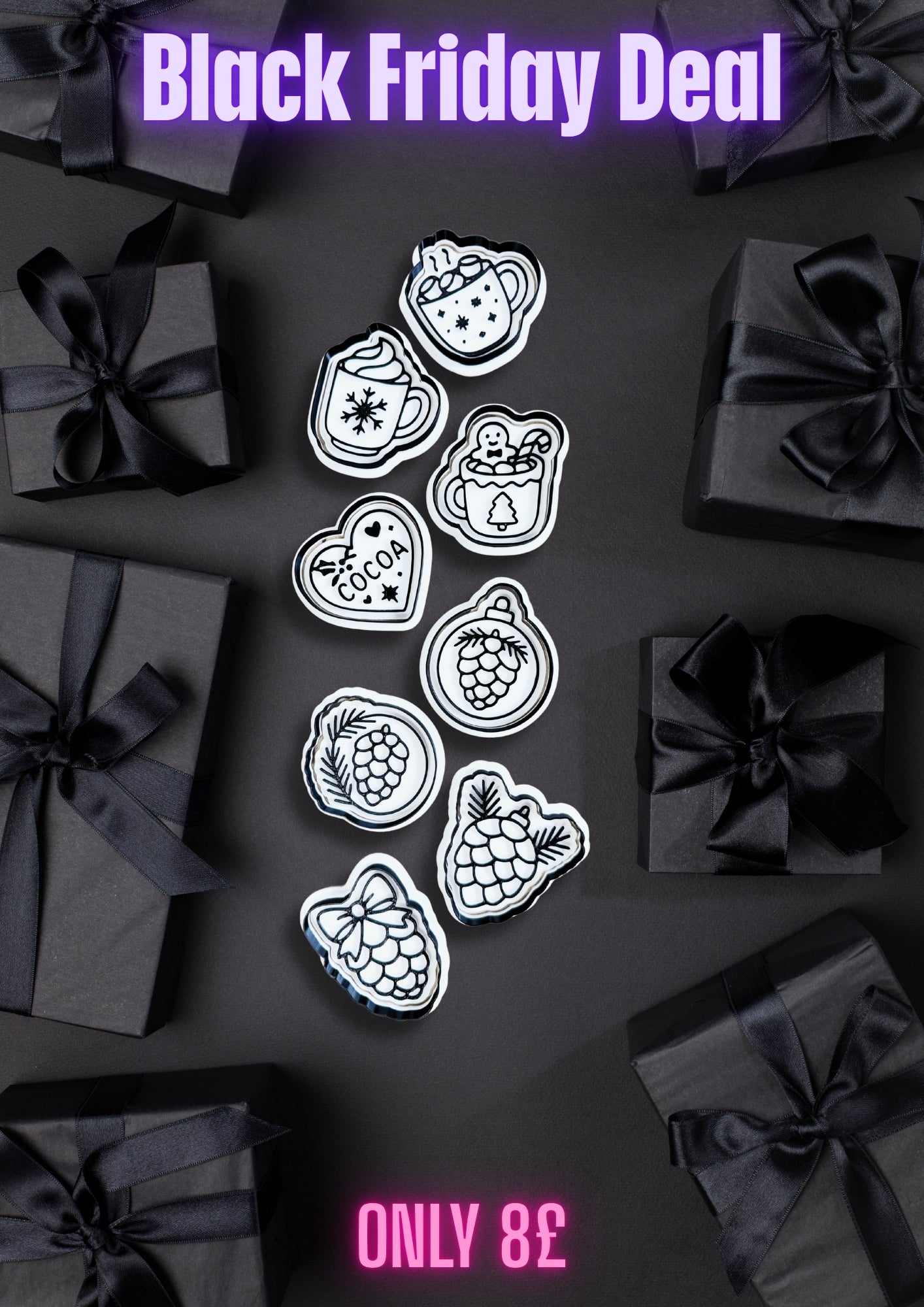 Black Friday deal - Box 8 - Hot Chocolate and Pine cone set