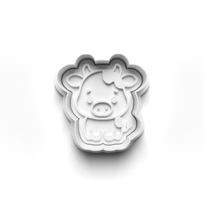 Farm set cookie cutter + stamp 1013
