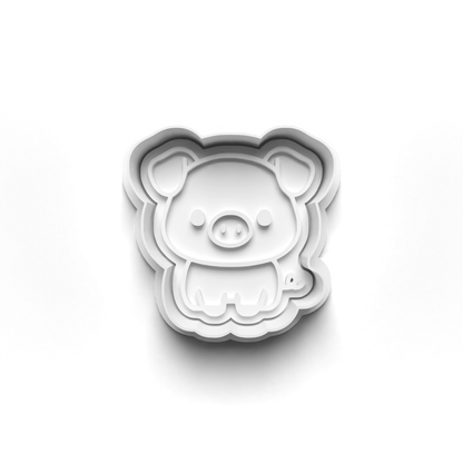 Farm set cookie cutter + stamp 1013