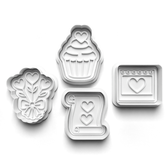 Valentine - stamp + cutter 1050