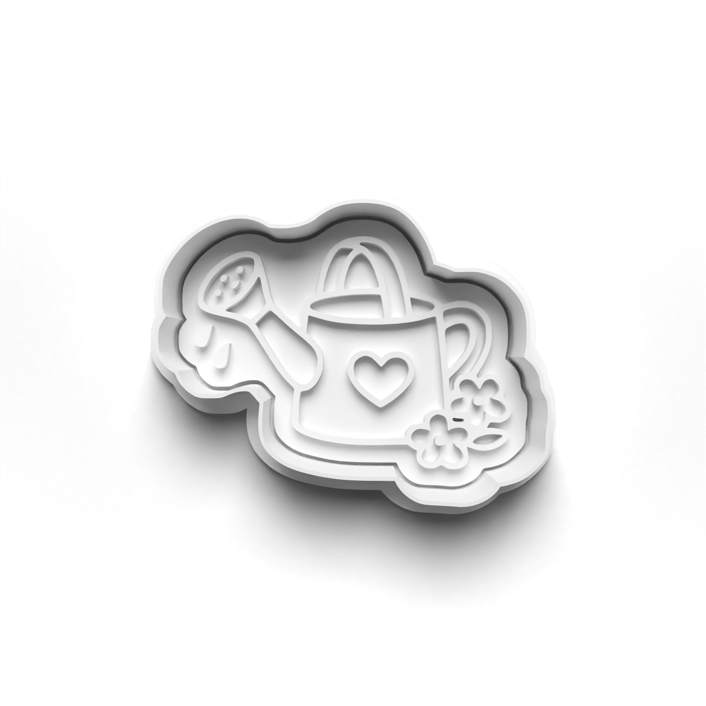 Gardening/flowers Theme - stamp and matching cutter 1074