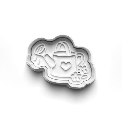 Gardening/flowers Theme - stamp and matching cutter 1074