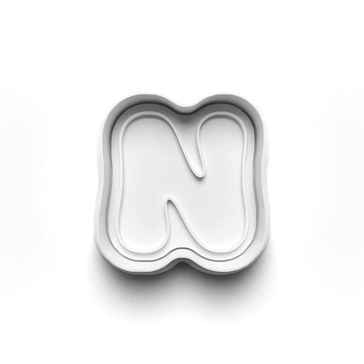 Bubble puffy Alphabet Cookie Cutter & Stamp – Individual Letters or Full A–Z Set 1232_2