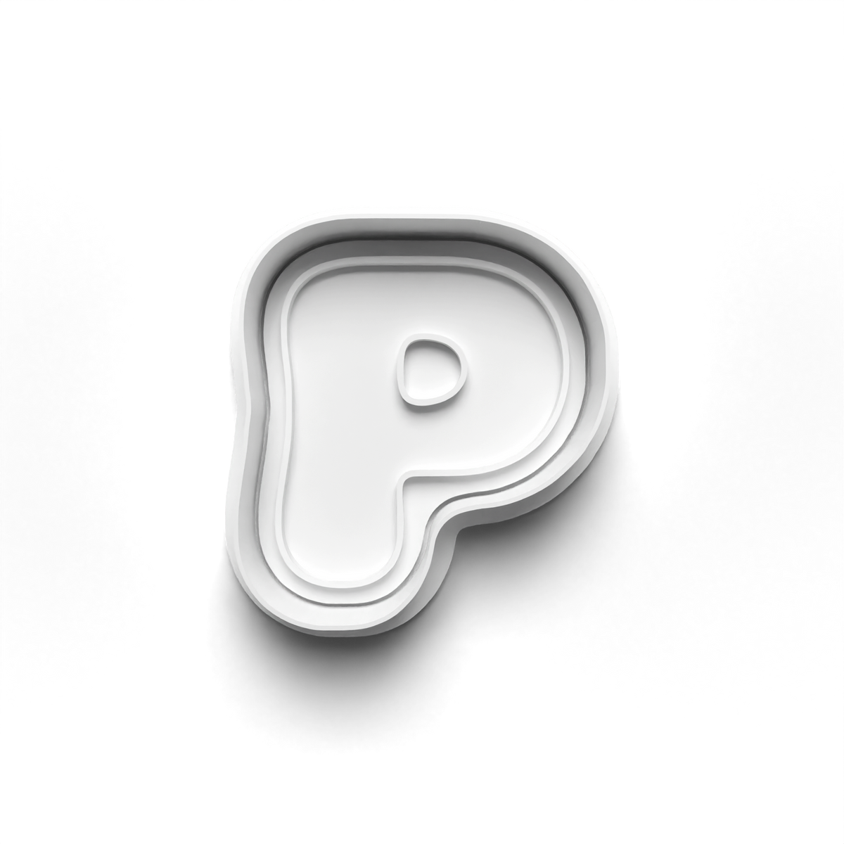 Bubble puffy Alphabet Cookie Cutter & Stamp – Individual Letters or Full A–Z Set 1232_2