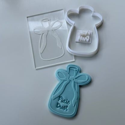 Pixie dust bottle Fairy debossing + cutter M1045