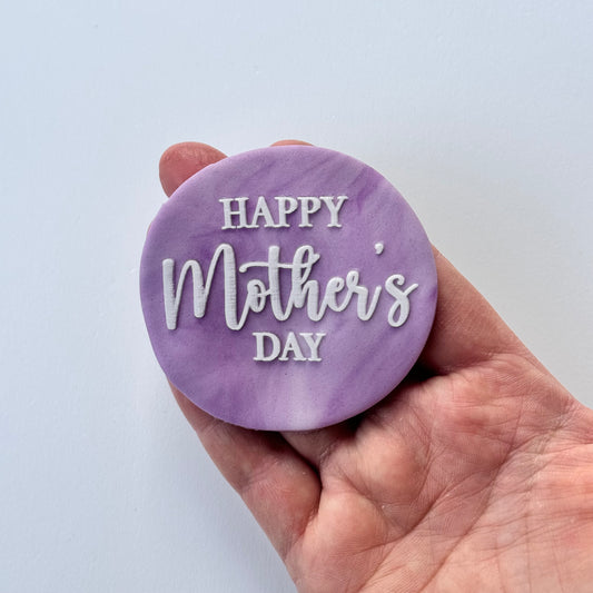 Happy Mother’s Day - Debossing - raising stamp