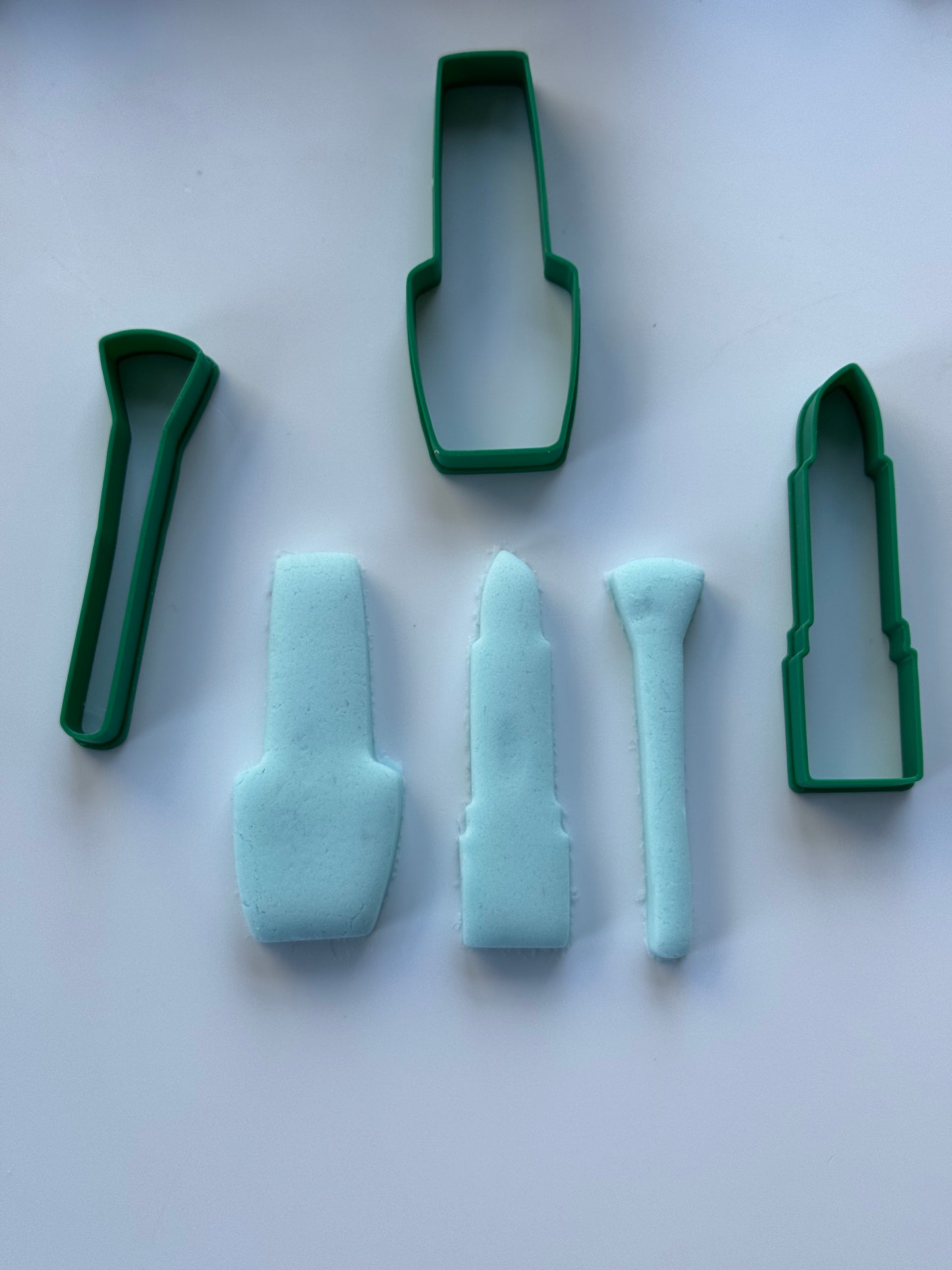Make up Set Lipstick Brush Nail Varnish Cookie Cutter fondant cake decorating