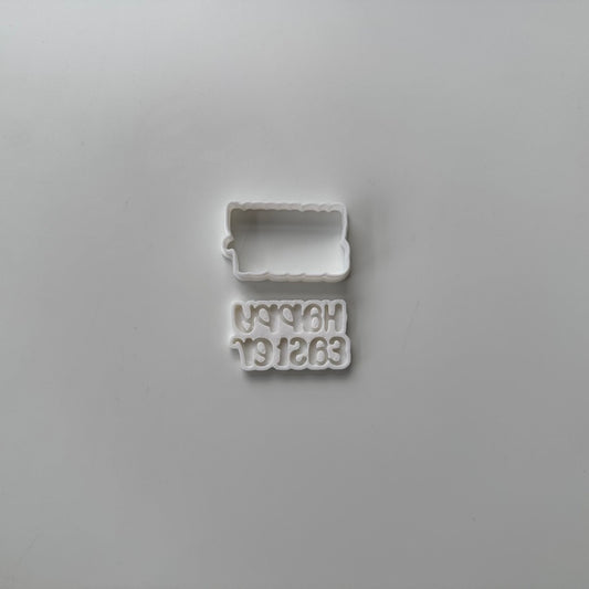happy easter mini stamp + cutter M1024
