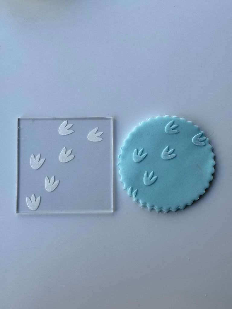 Dinosaur imprint Deboss