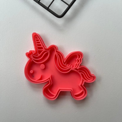 Unicorn - Paint Your Own - Cookie cutter + Stamp